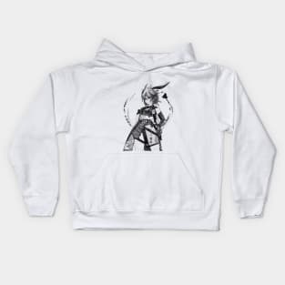 pencil crumbs Fox Flame Kids Hoodie